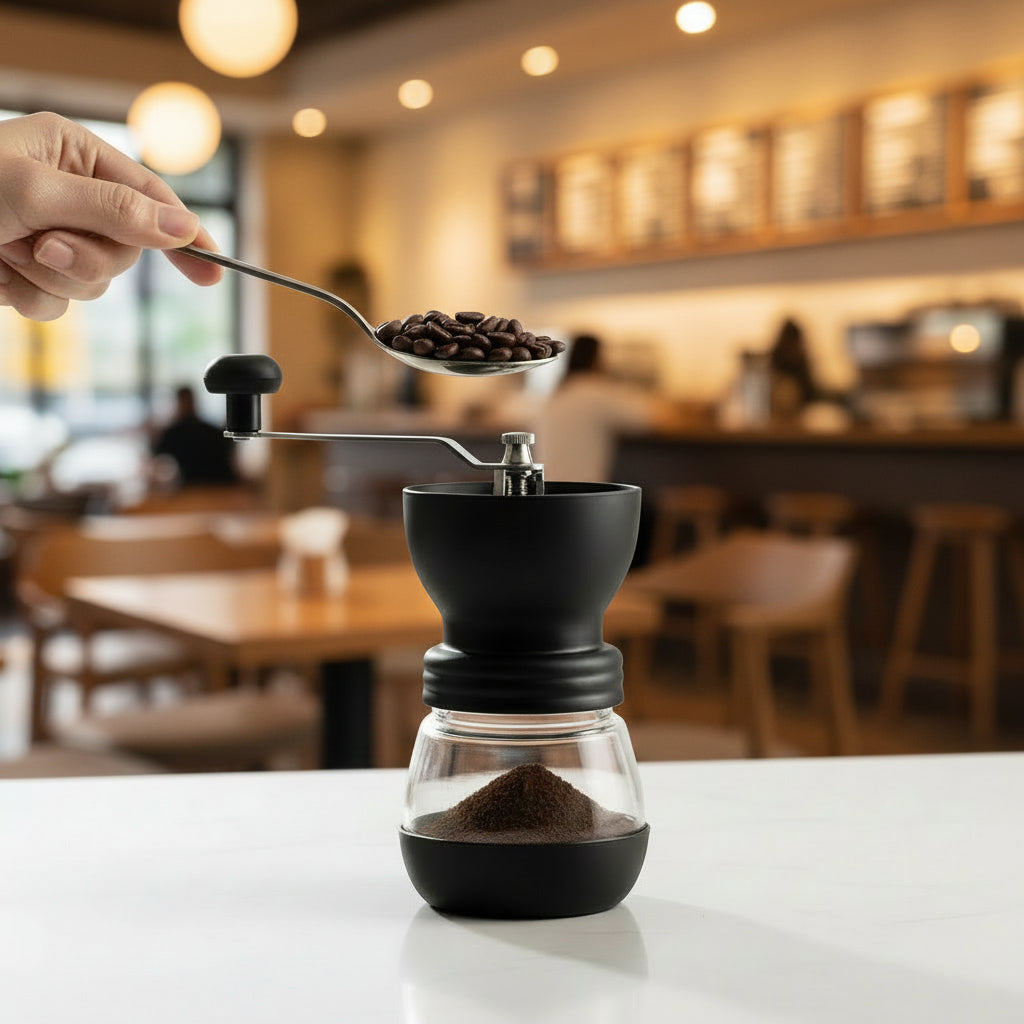 # Molinillo de Café Manual "Premium"con Núcleo Cerámico Lavable