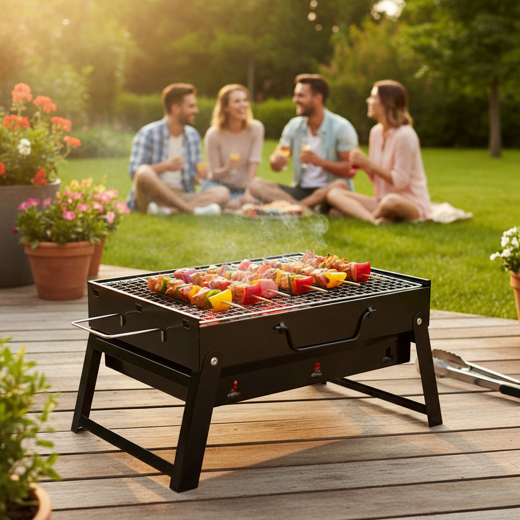 #- BlazeCore 360 Charcoal BBQ Grill